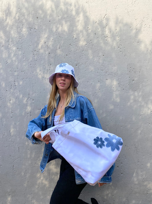 Indigo Bloom Tote Bag