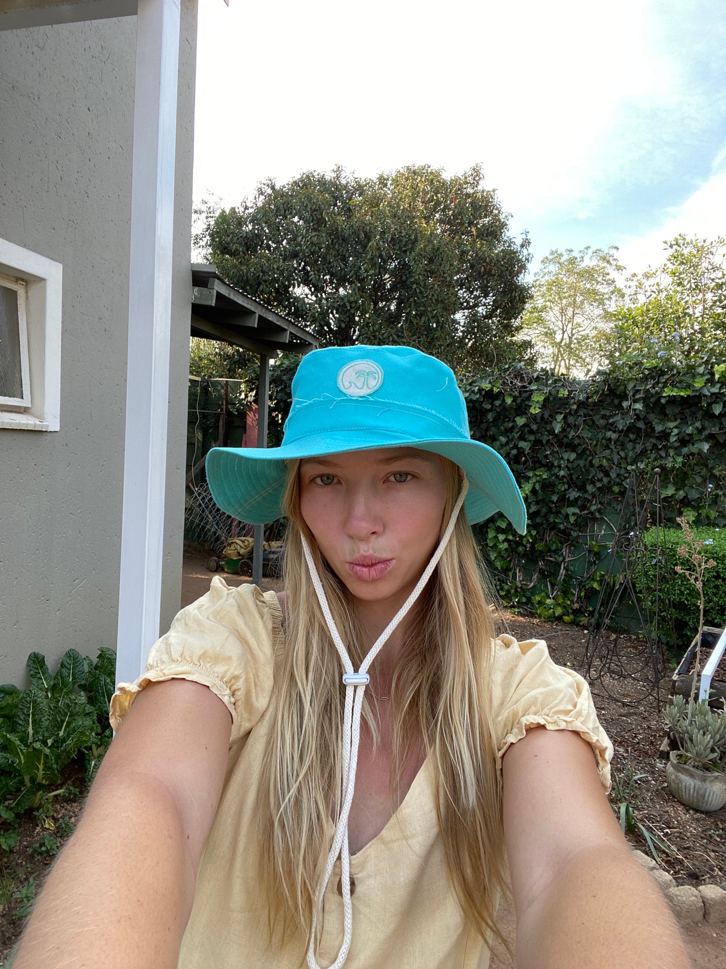 Turquoise Patch Hat