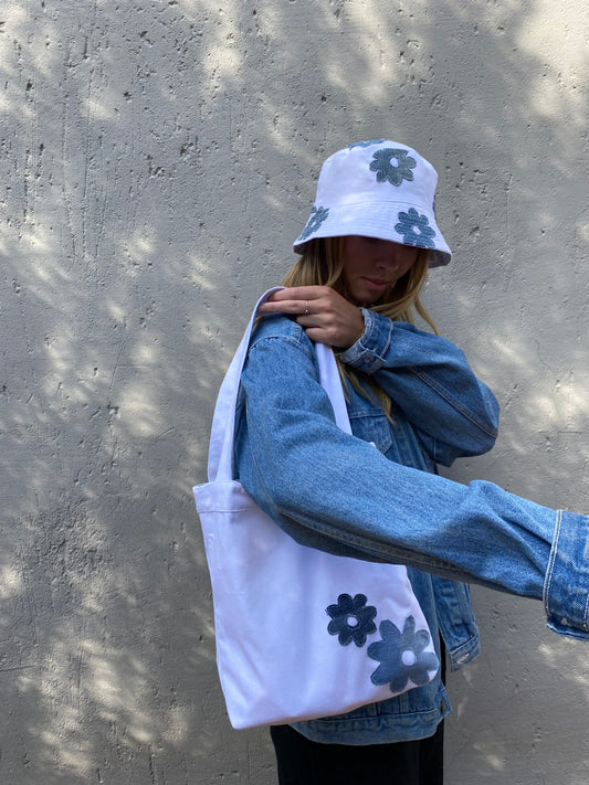 Indigo Bloom Tote Bag