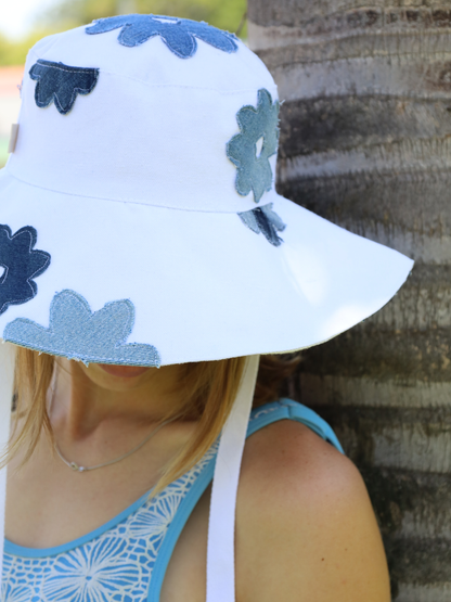 Indigo Bloom Sun Hat