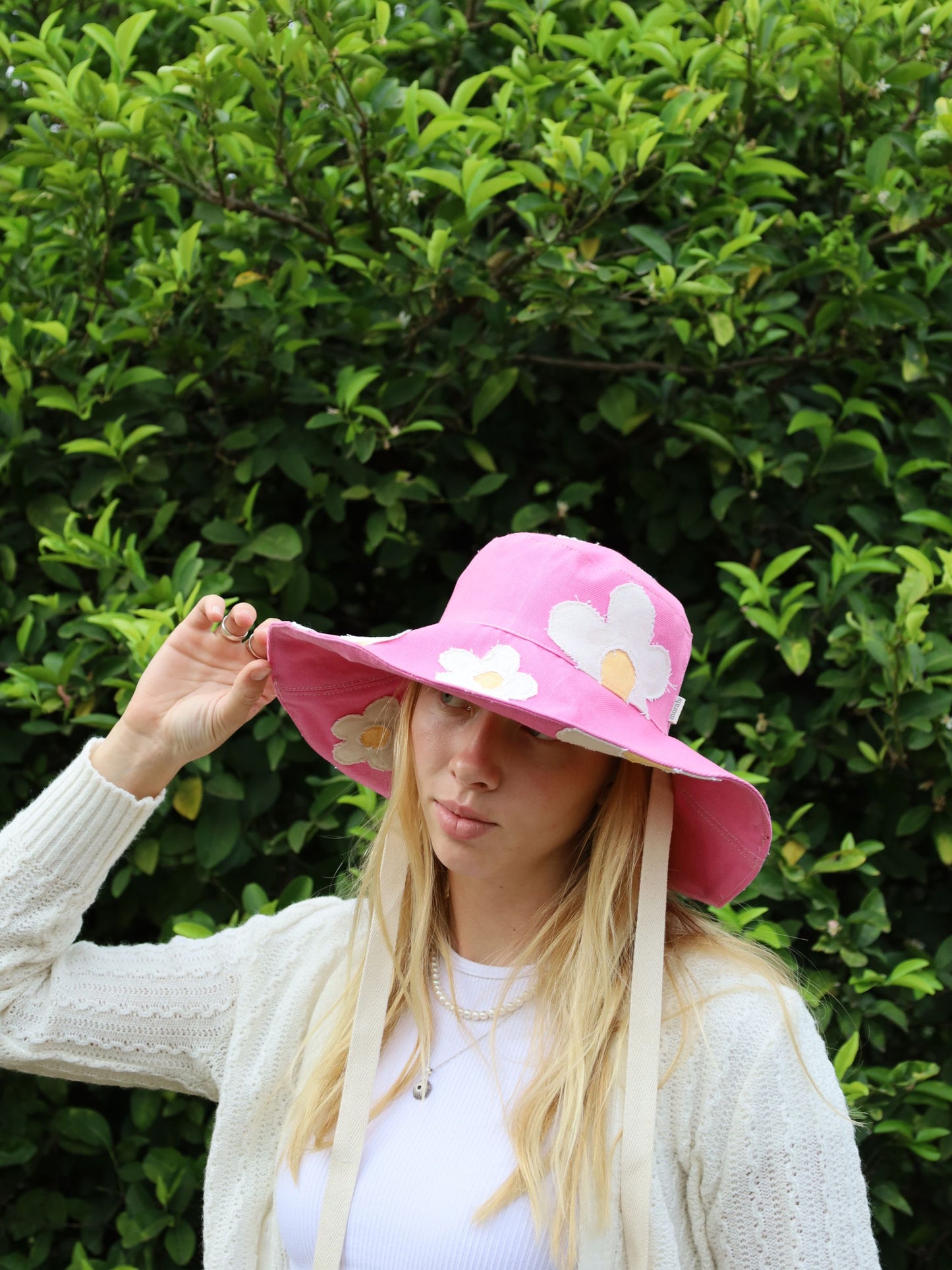 Raspberry Pop Sun hat