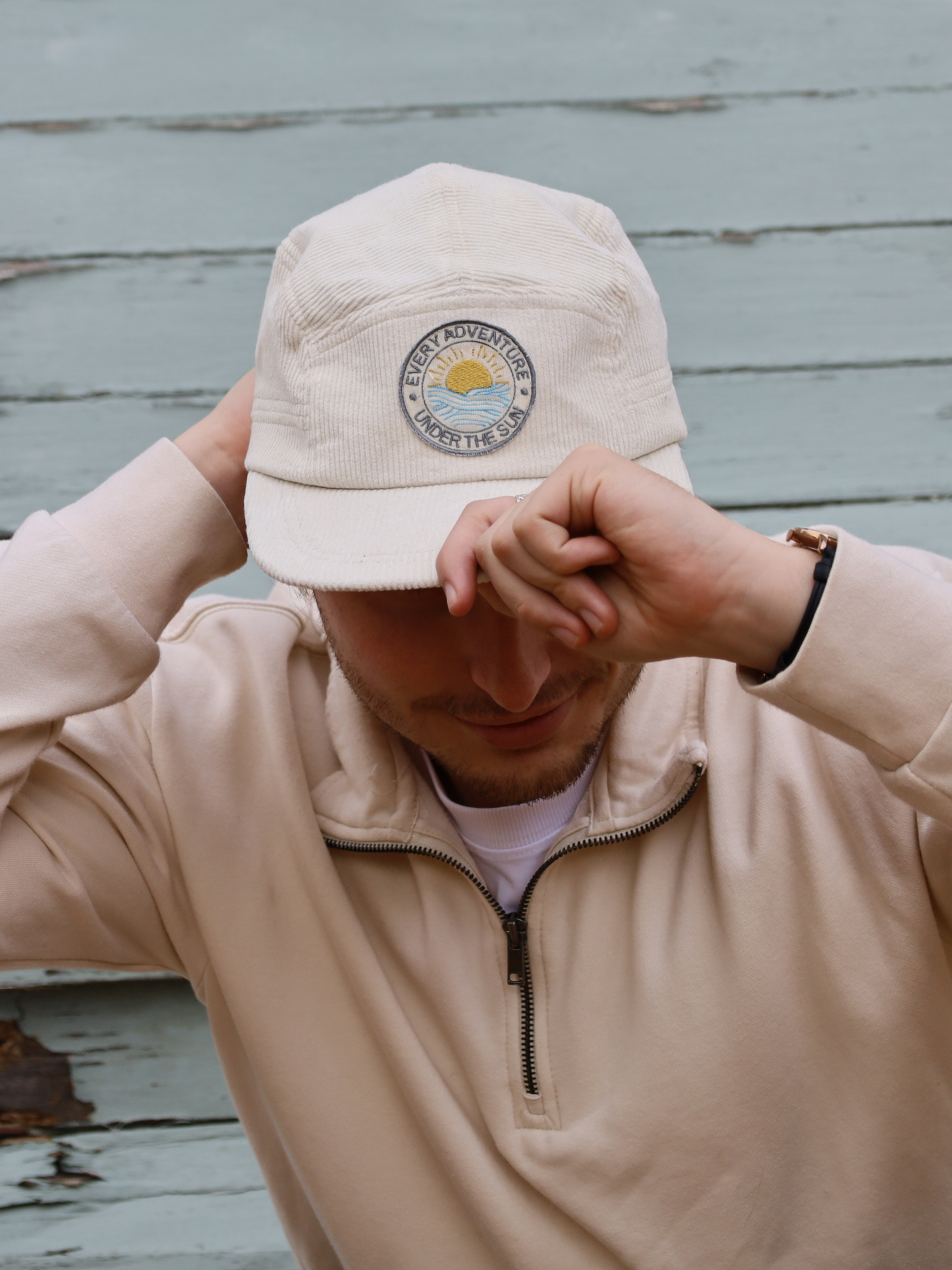 Flat Cap in Cream