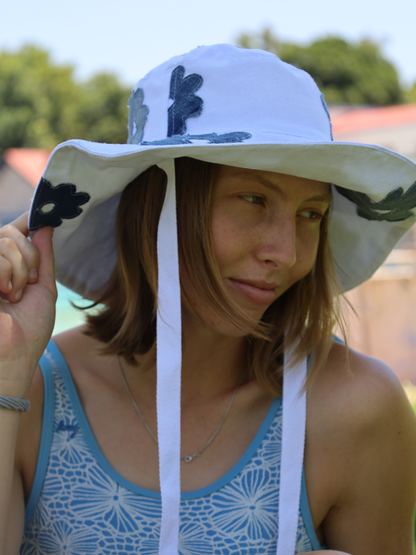 Indigo Bloom Sun Hat