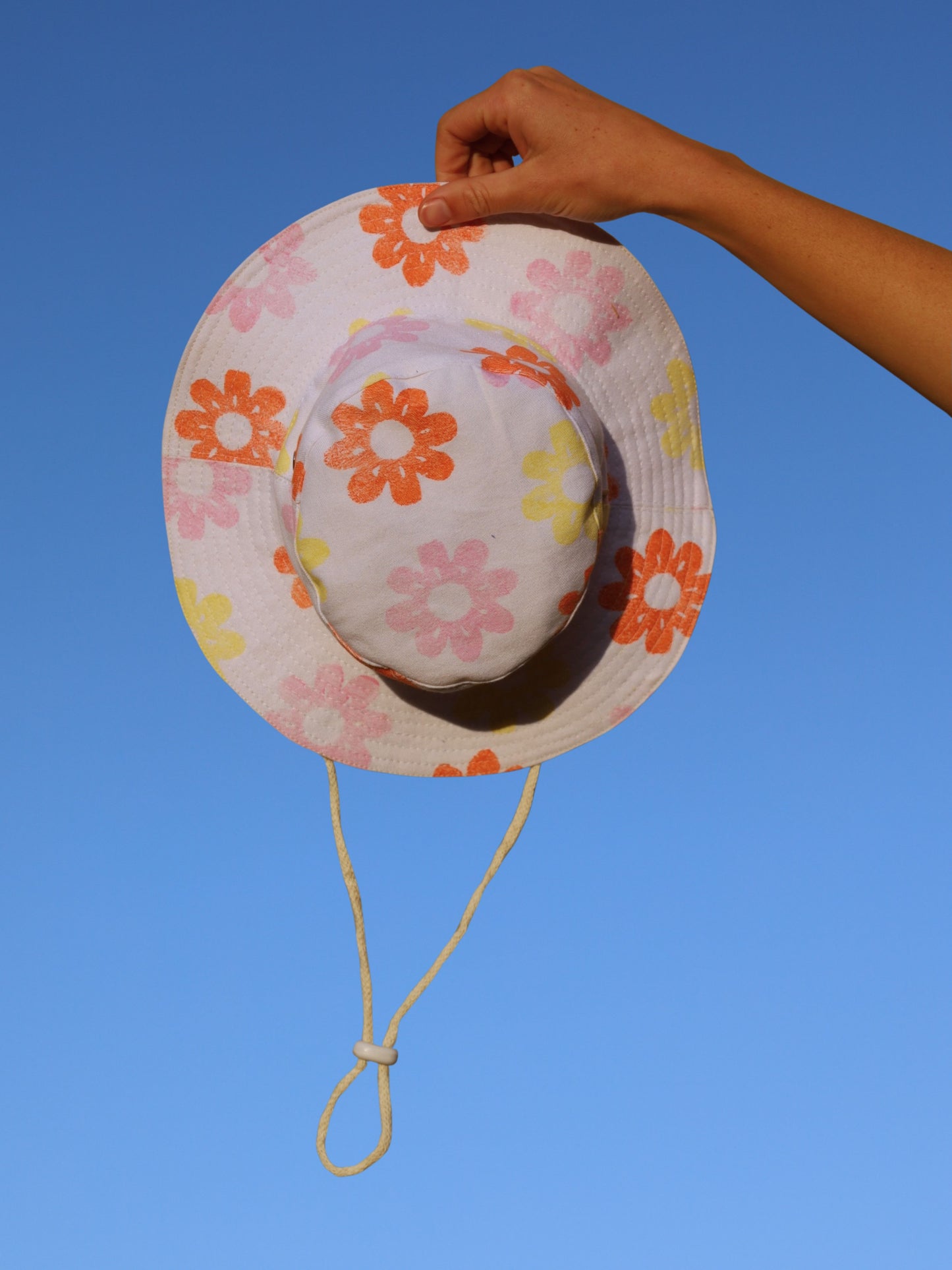 Florals Kids Hat Handmade by Morals the brand