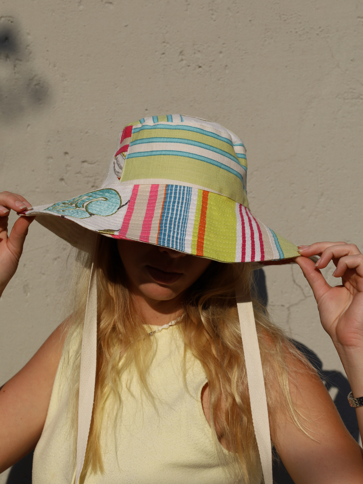 Hot Tropic Patchwork Sun Hat