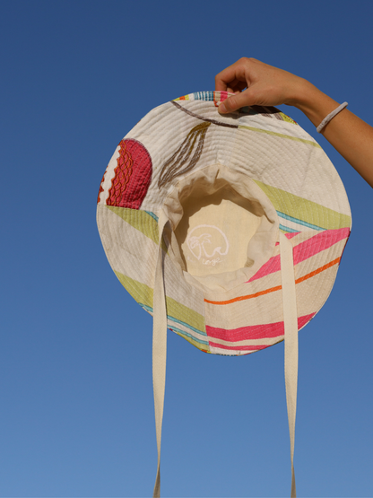 Hot Tropic Patchwork Sun Hat