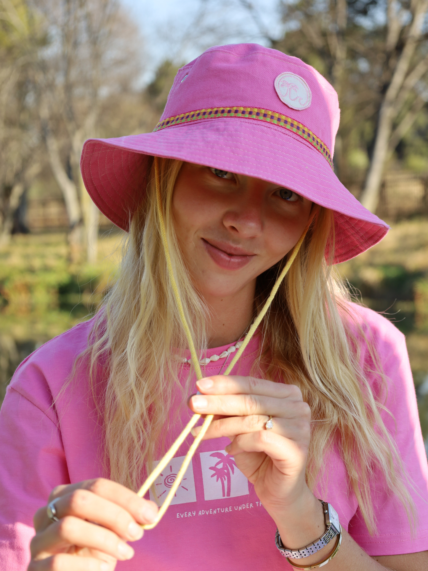 Raspberry Surf Hat