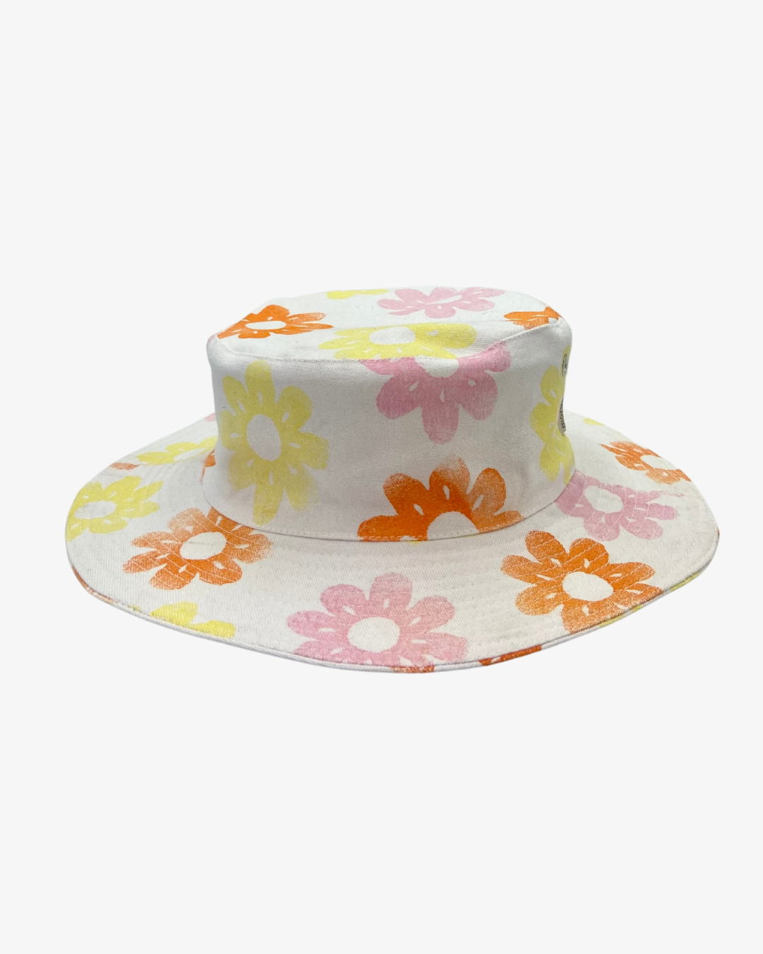 Girls hat for kids with flowers 