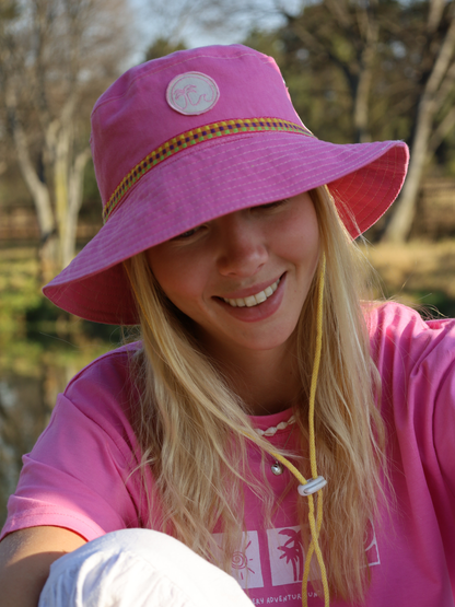 Raspberry Surf Hat