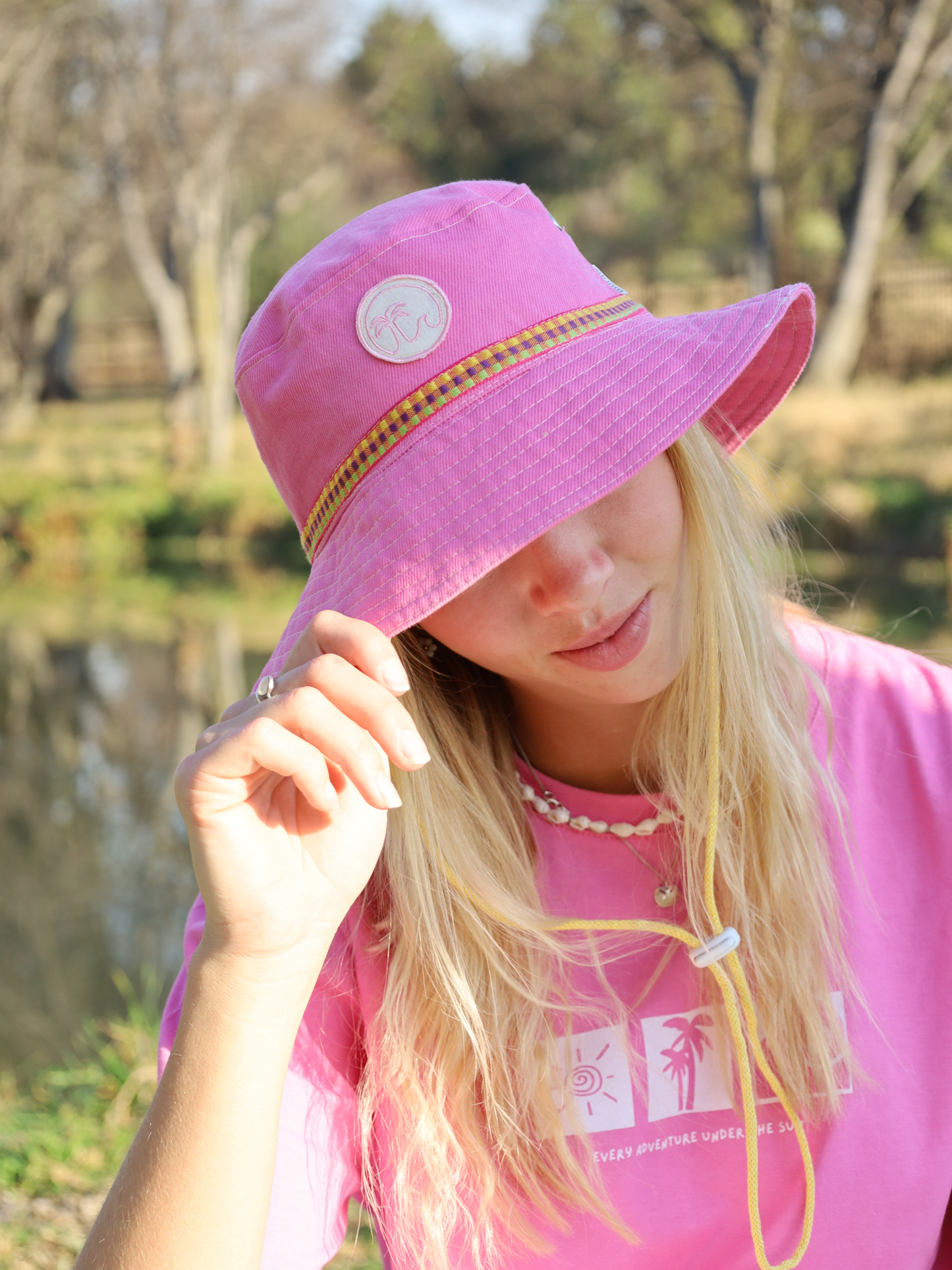 Raspberry Surf Hat