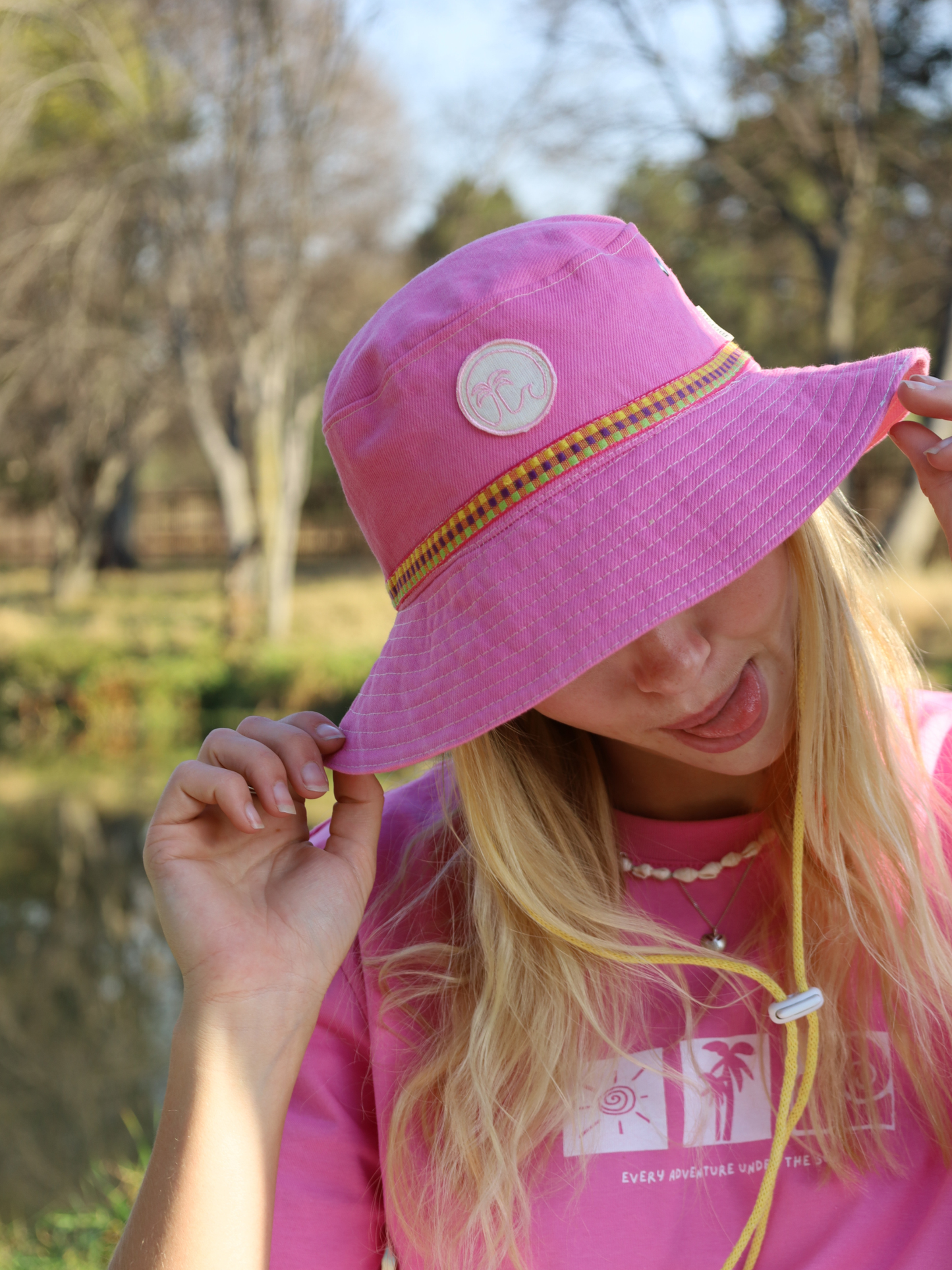 Raspberry Surf Hat