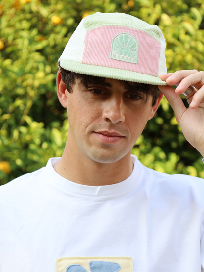 Strawberry Matcha Corduroy Cap