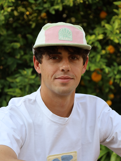 Strawberry Matcha Corduroy Cap