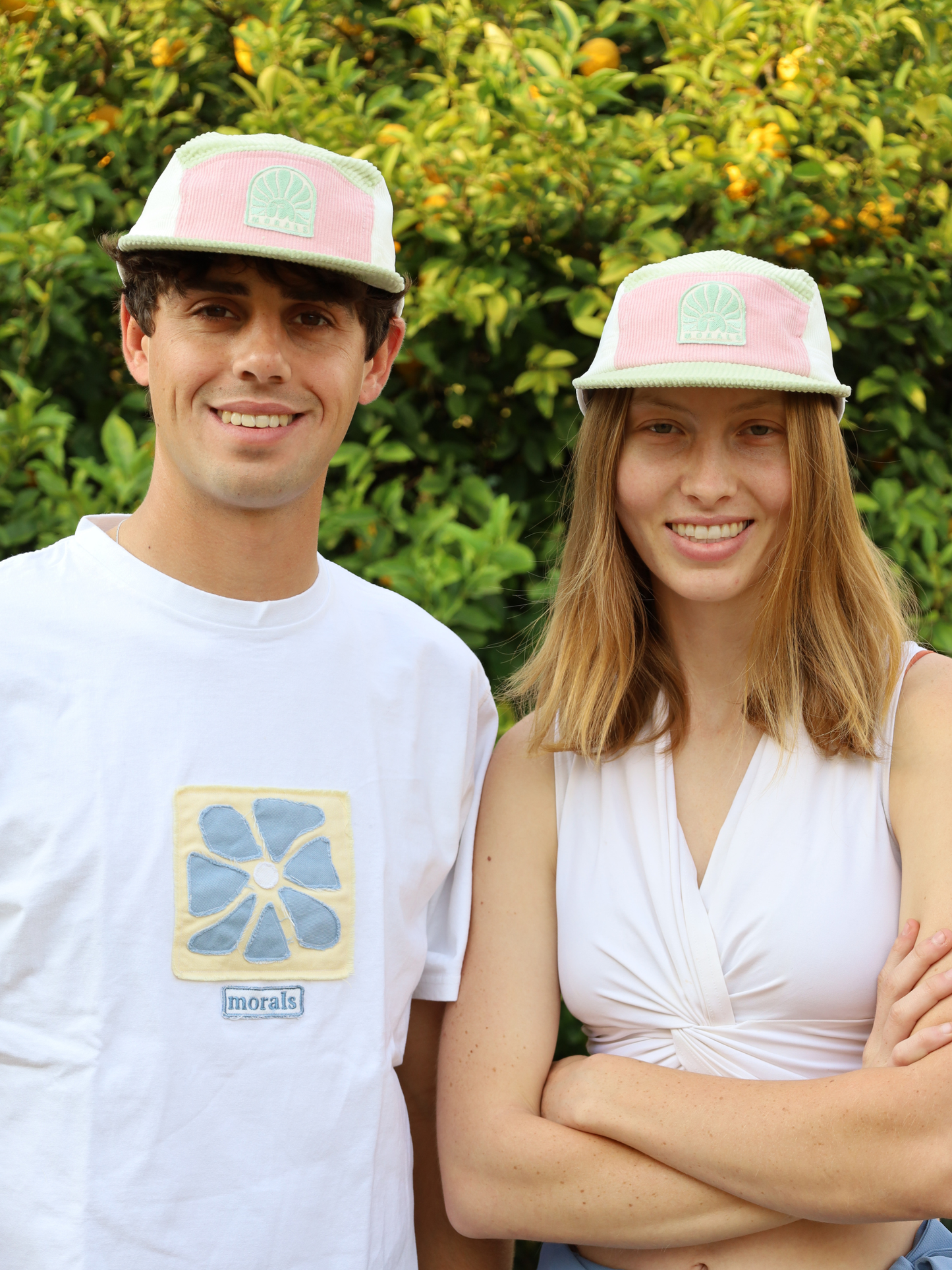 Strawberry Matcha Corduroy Cap