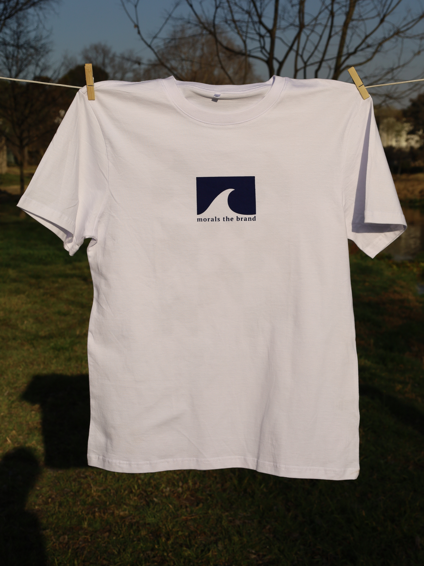 Wave Tee in Denim
