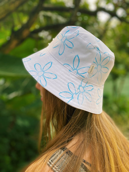 Sky Blue Daisy Bucket Hat