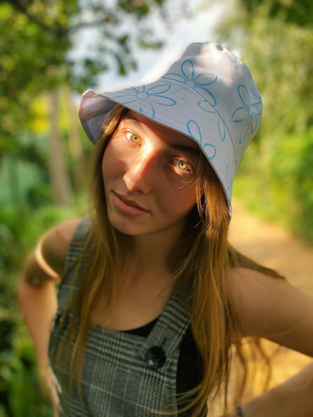 Sky Blue Daisy Bucket Hat